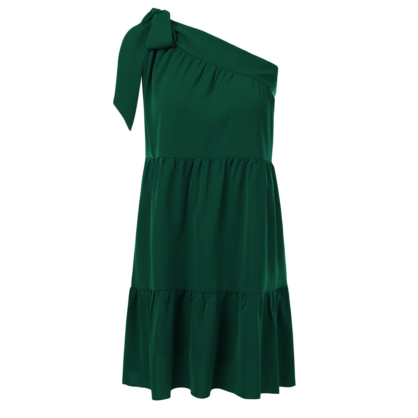 Sexy One Shoulder Chiffon Short Daily Sun Dresses
