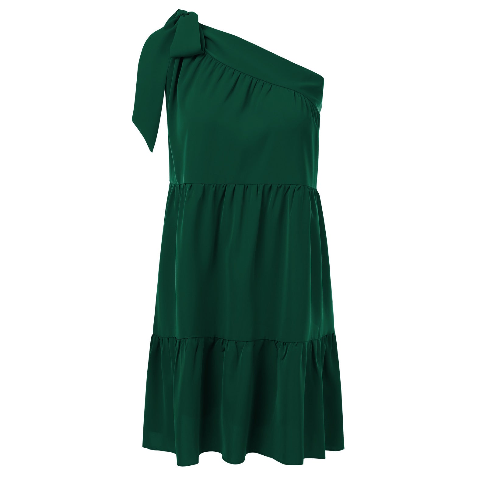 Sexy One Shoulder Chiffon Short Daily Sun Dresses