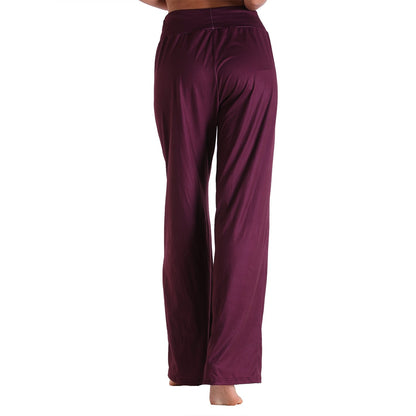 Casual Bandage Solid Loose Homewear Pajamas Pants