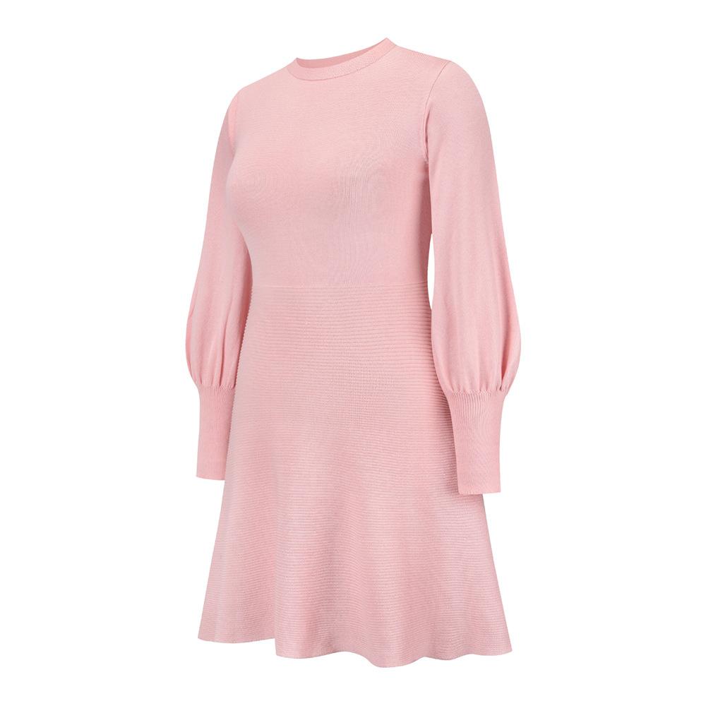 Women Plus Sizes Knitting Winter Dresses-STYLEGOING