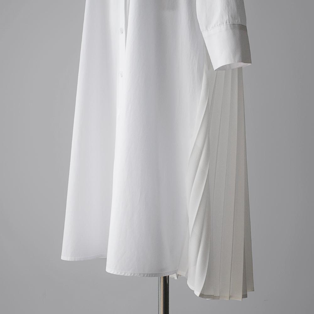 Classy Women Plus Sizes Pleated Long Shirt Dresses-STYLEGOING
