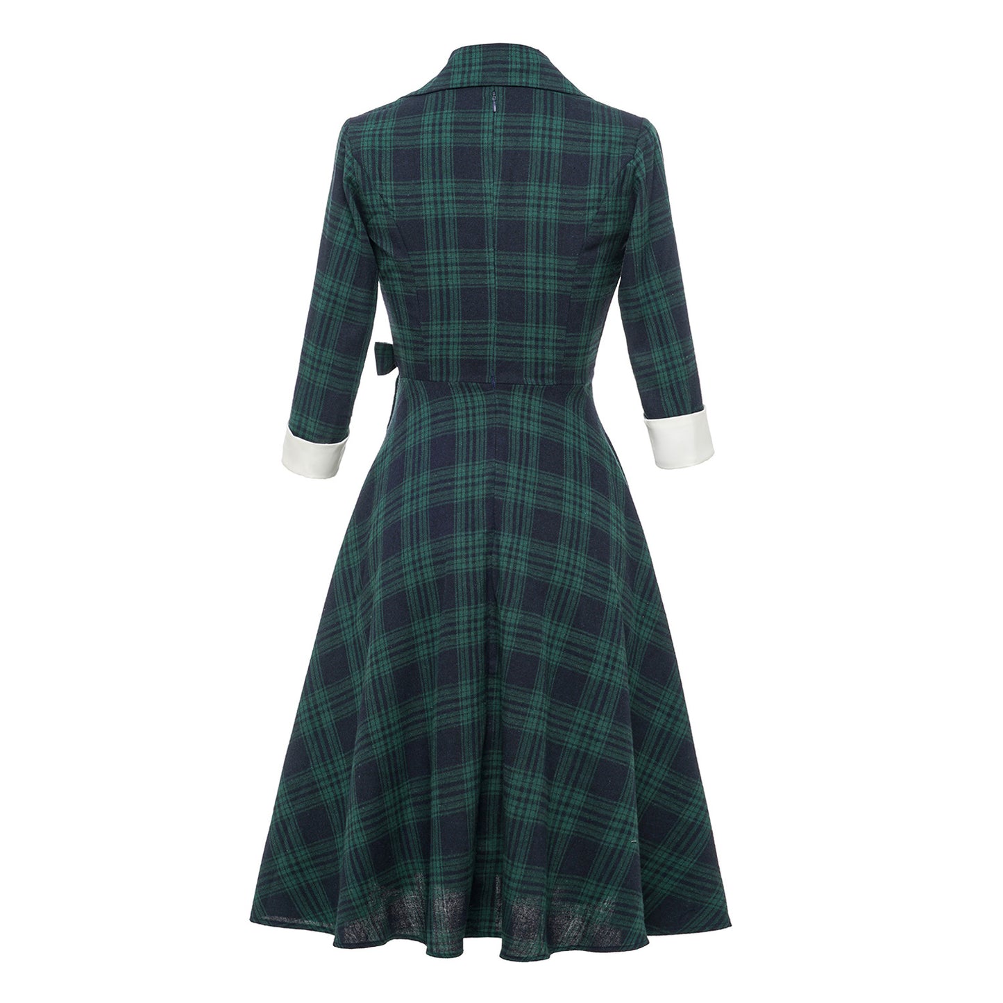 Vintage Plaid Long Sleeves Blazer Women Dresses