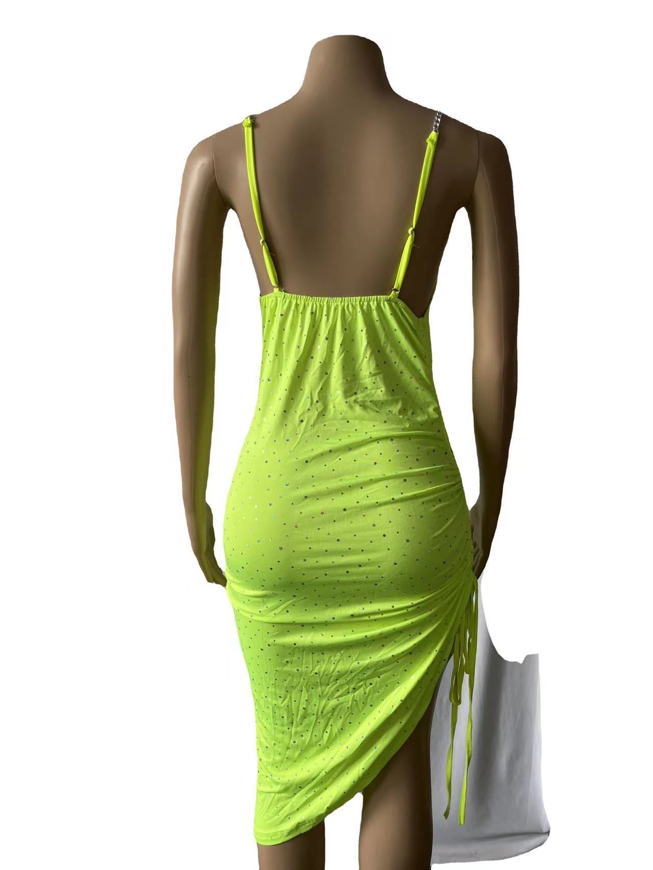 Sexy Summer Sequined Halter Dresses