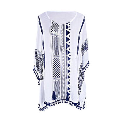 Boho Tassels Summer Holiday Bikini Cover Up Dresses