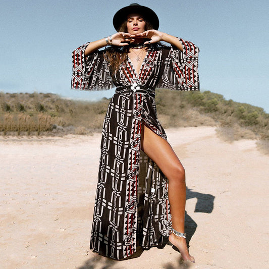 Sexy Summer Holiday Kimono Beachwear Cover Up Dresses