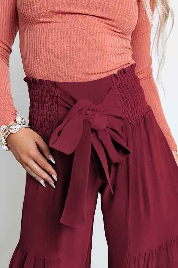 Casual Elastic Waist Loose Pants for Women