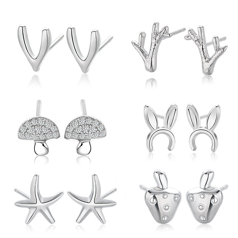 Simple Sterling Silver Studs for Women
