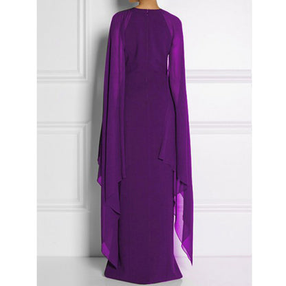 Fashion Chiffon Irregular Cape Dresses