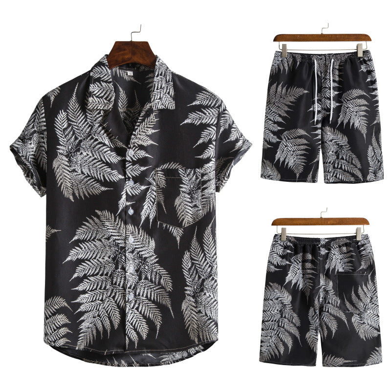 Summer Hawaii Floral Men‘s Beach Sets