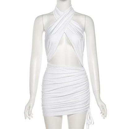 Sexy Halter Backless Summer Bodycon Dresses