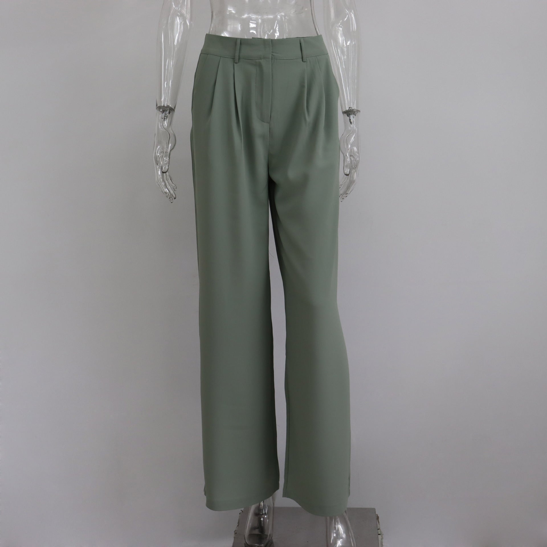 Casual High Waist Women Wide Legs Pants