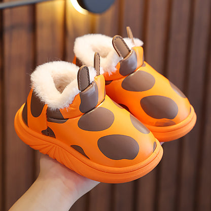 Cute Warm Winter Cotton Slippers for Kids