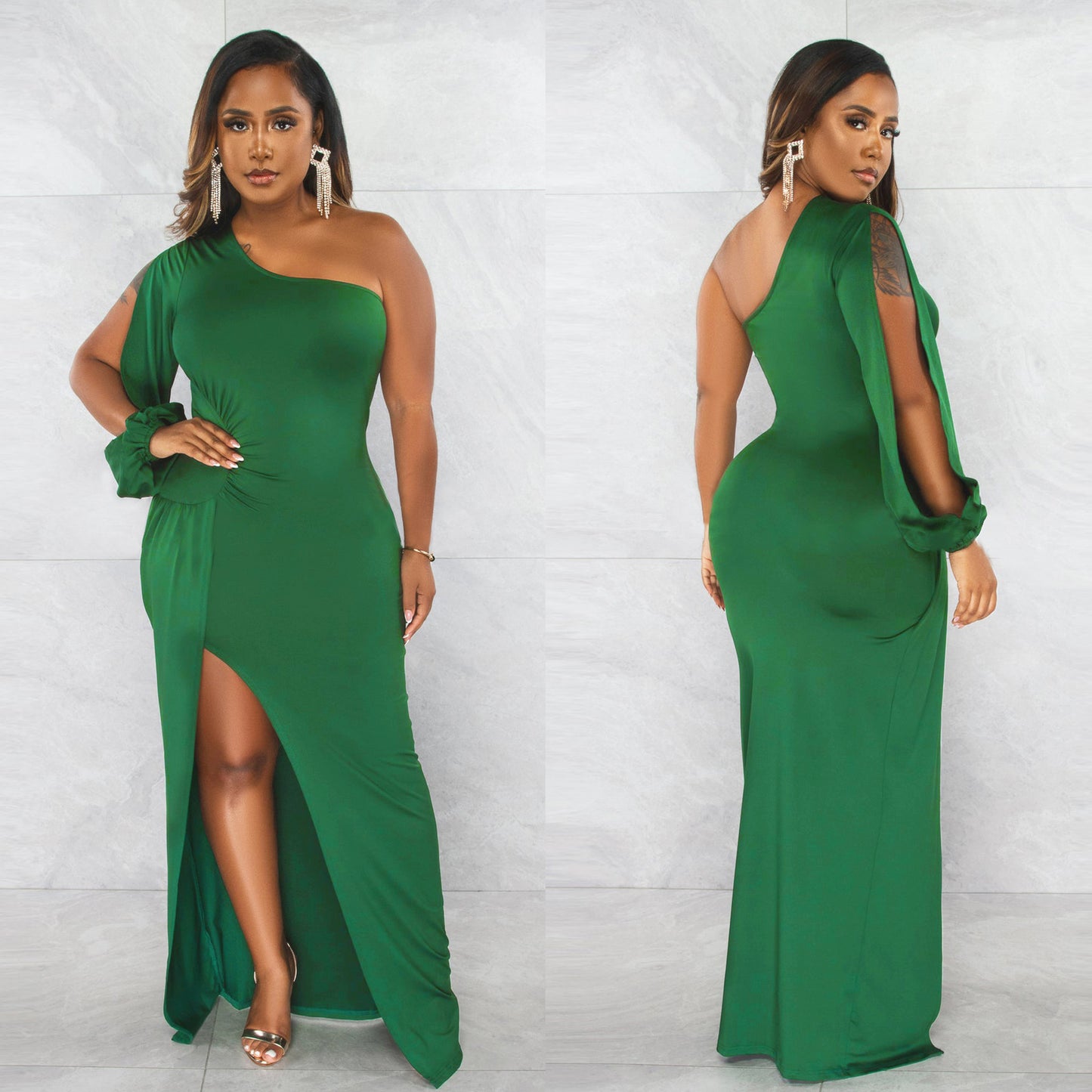 Classy One Shoulder Tight Dresses