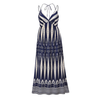 Summer Backless Sexy Long Beach Dresses