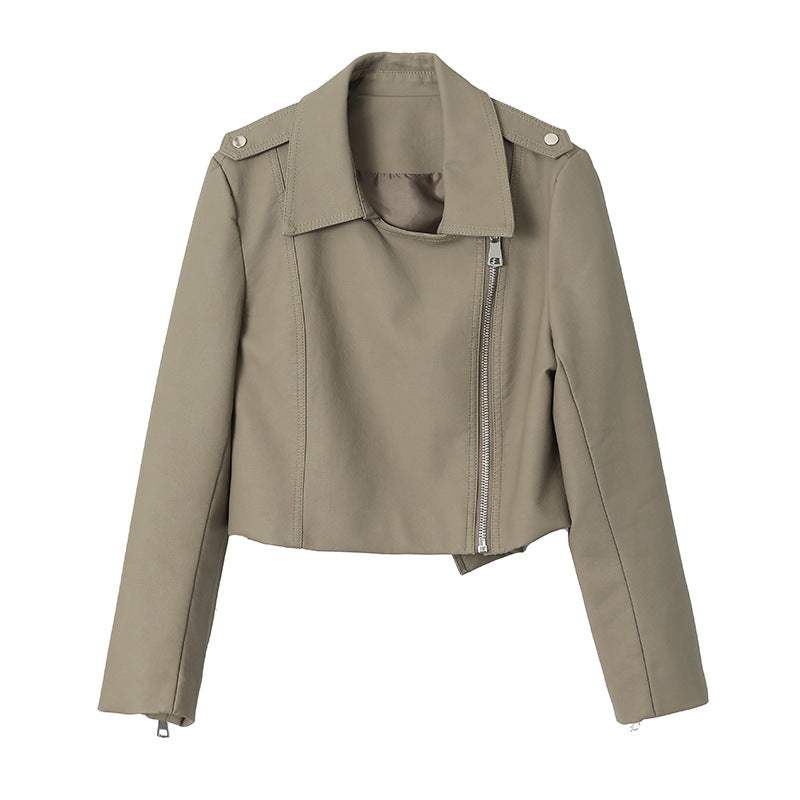 Fashion Motorcycle PU Leather Zipper Jackets