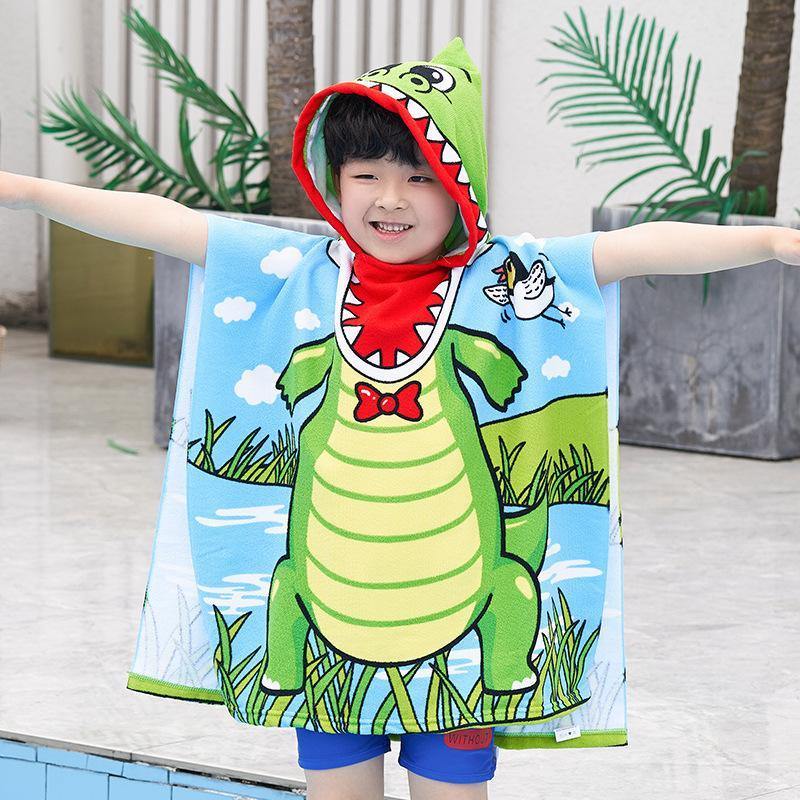 Kids Cartoon Print Bath Towel-STYLEGOING