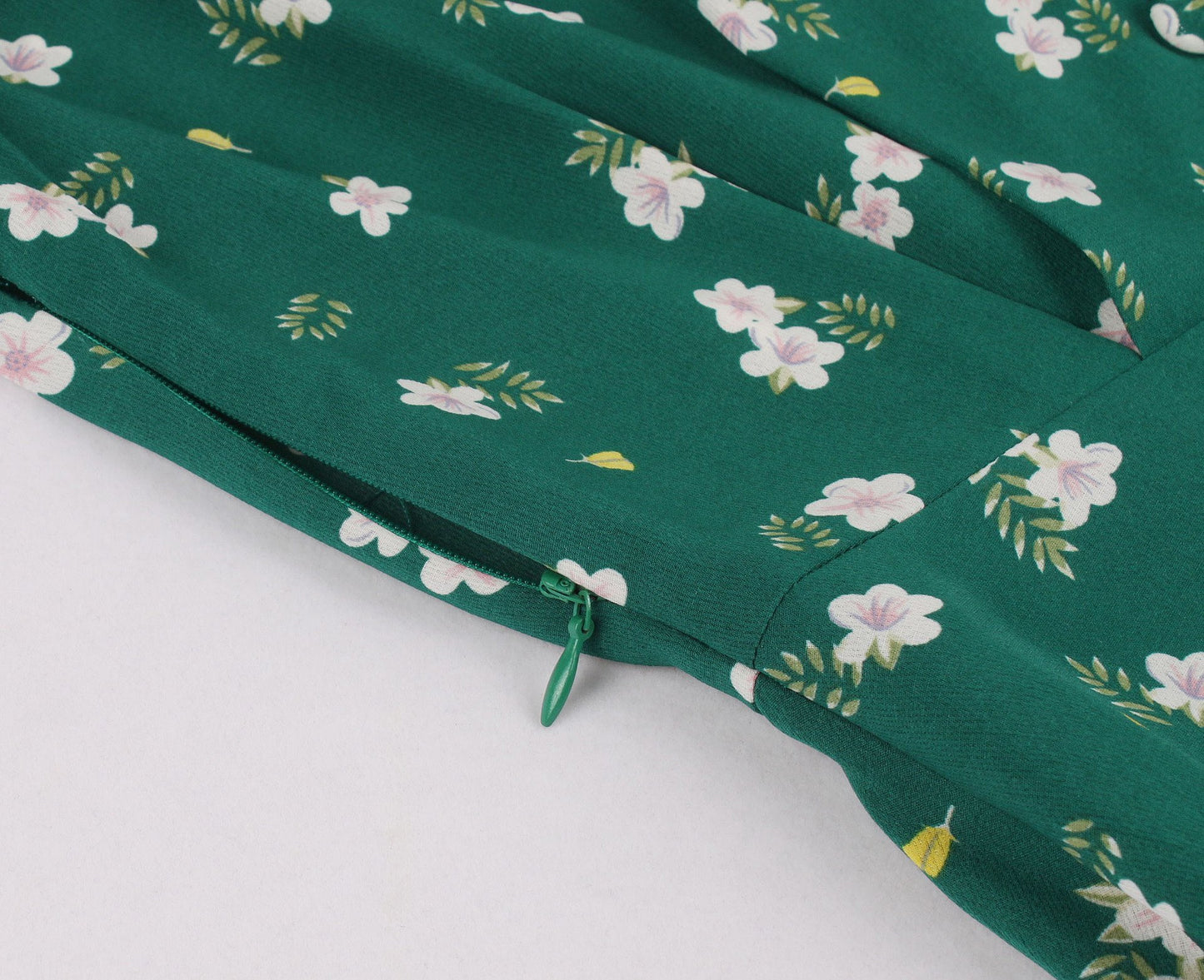 Women Turnover Colloar Floral Retro Dresses-STYLEGOING