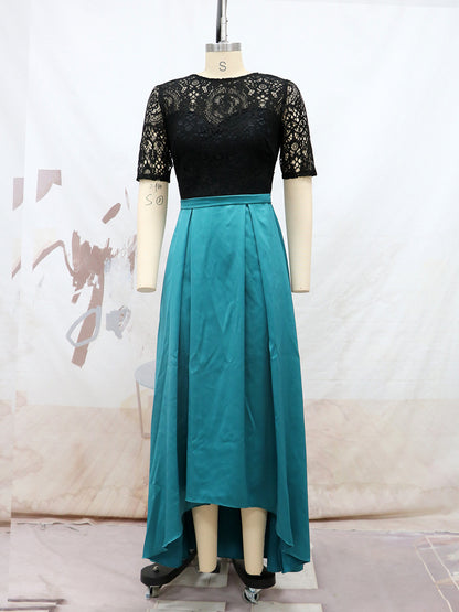 Elegant Asymmetrical Lace Party Dresses