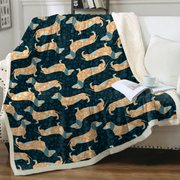 Cute Dog Print Fleece Blankets for Christmas