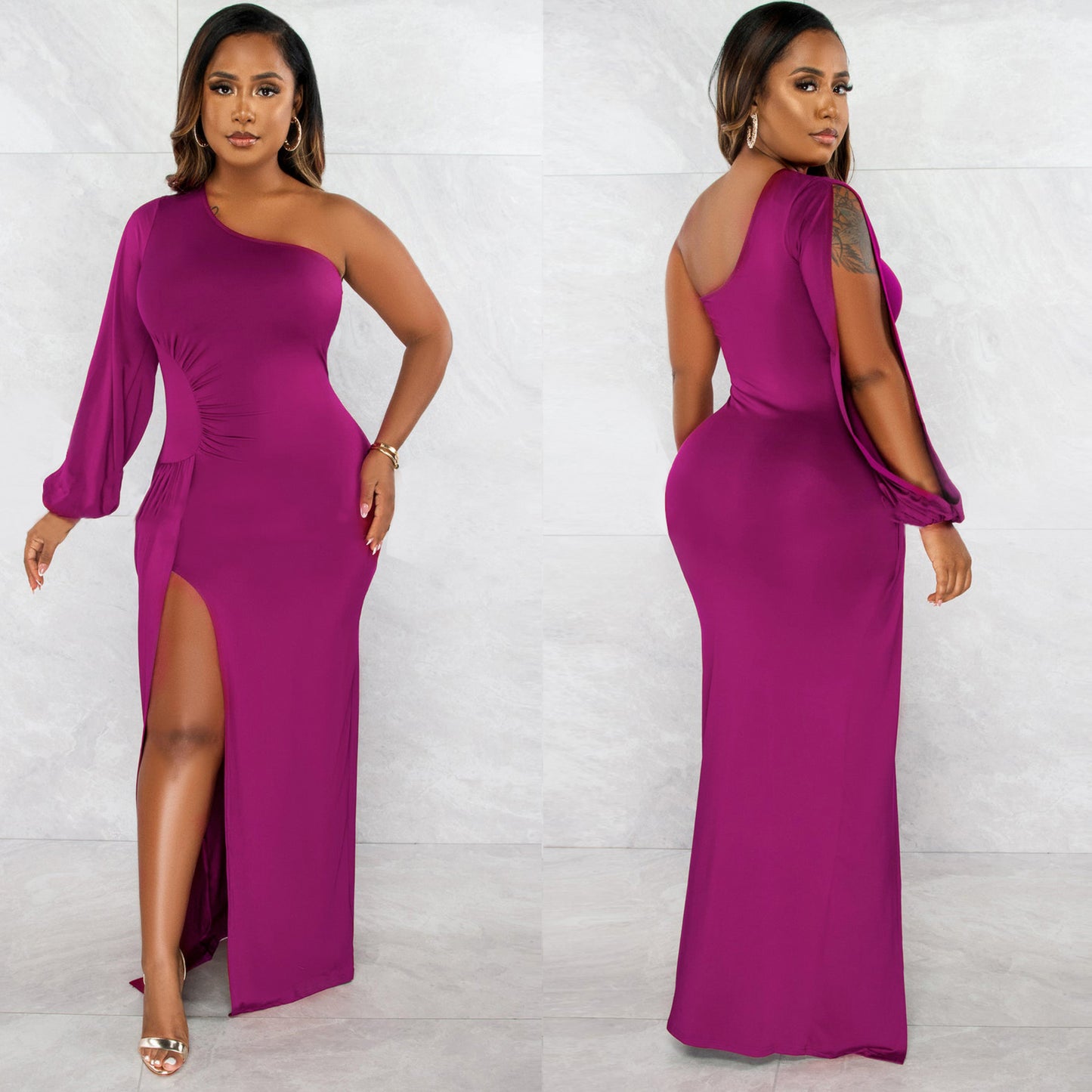 Classy One Shoulder Tight Dresses