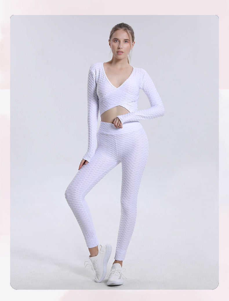 Sexy Bubble Design Women Gym Outfits