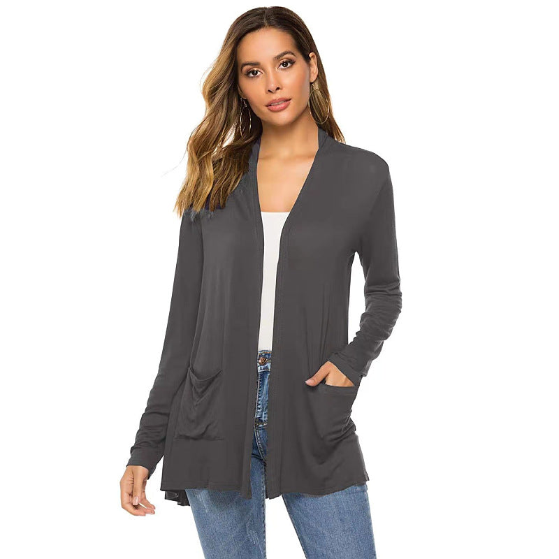 Summer Long Sleeves Women Cardigan Coats