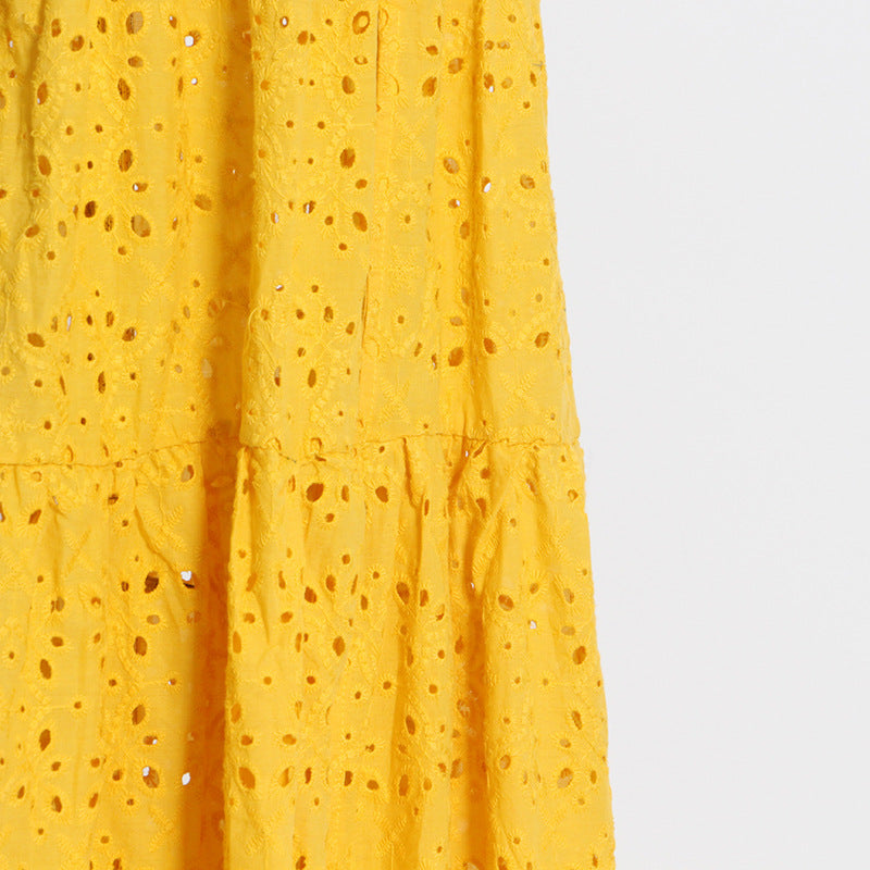 Vintage Embroidery Long Lace Dresses