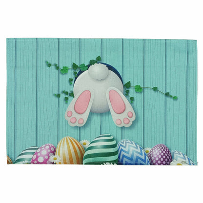 Happy Easter Day Rabbit Painted Eggs Coaster 10pcs/Set