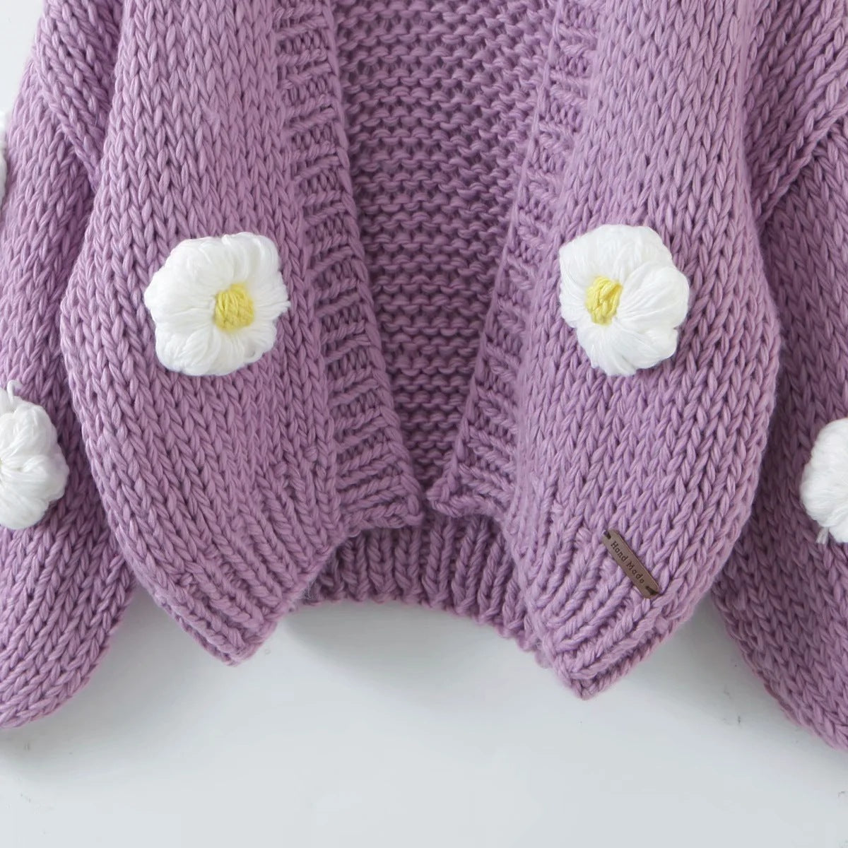 Lovely Handmade 3D Design High Waist Short Sweaters