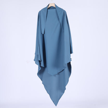 Women Plus Sizes Dresses with Scarf