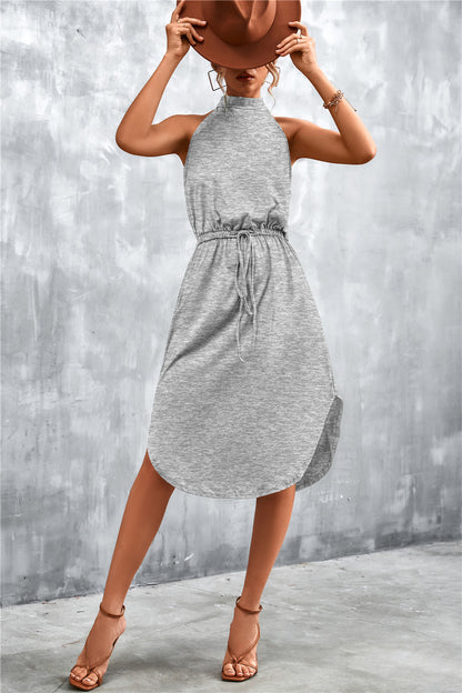 Casual Backless Halter Summer Daily Dresses