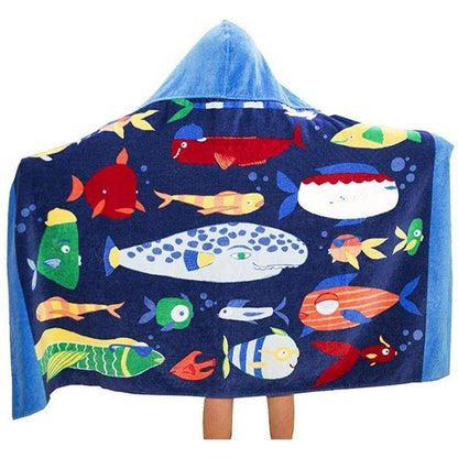 Kids Cartoon Print Bath Towel-STYLEGOING