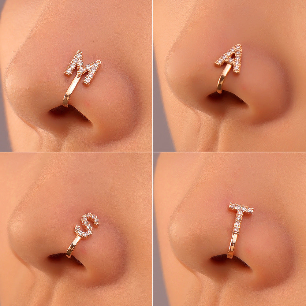 Fashion Letter Design Nose Rings for Women