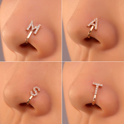 Fashion Letter Design Nose Rings for Women