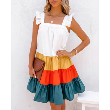Summer Vaction Cake Short Dresses-STYLEGOING