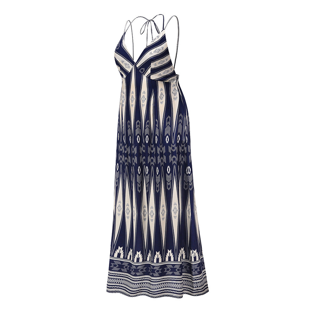 Summer Backless Sexy Long Beach Dresses