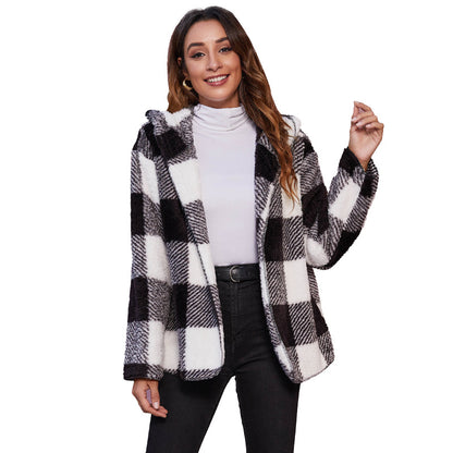 Casual Velvet Hoodies Coats for Women