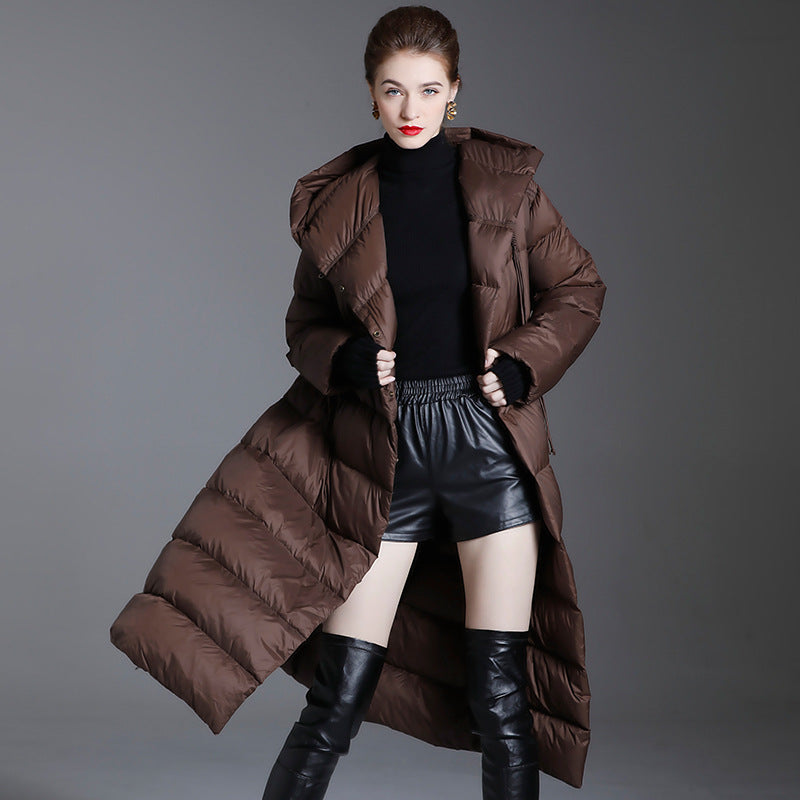 Luxury Winter Plus Sizes Long Down Coats for Women
