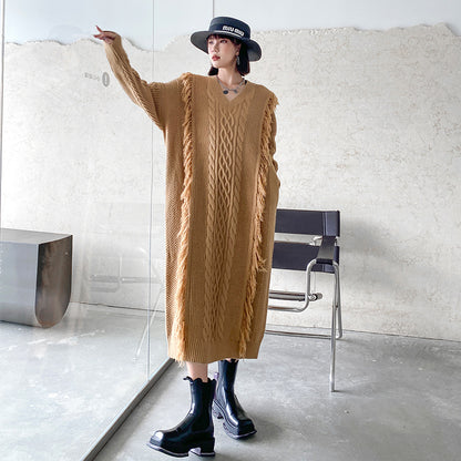 Fashion Winter Knitting Long Dresses