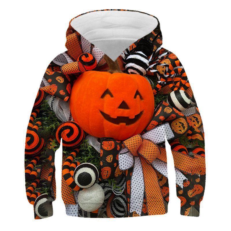 3D Print Halloween Cartoon Cat Hoodies-STYLEGOING