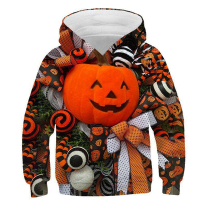 3D Print Halloween Cartoon Cat Hoodies-STYLEGOING