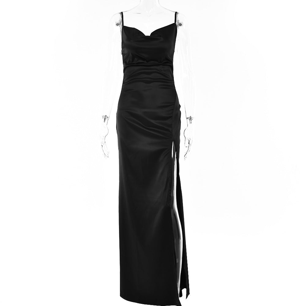 Sexy Backless Spaghetti Straps Evening Party Dresses