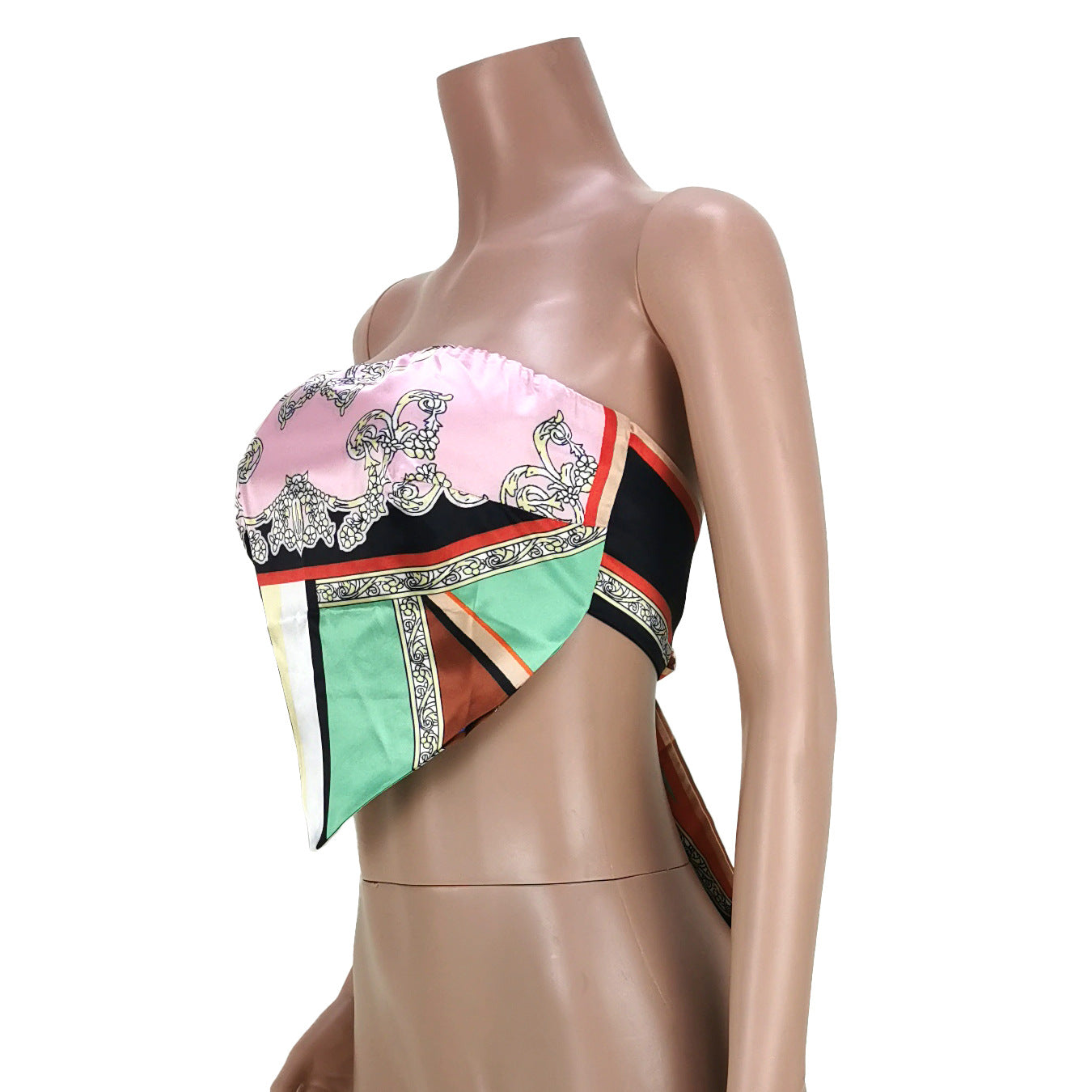 Sexy Designed Strapless Girl's Crop Tops