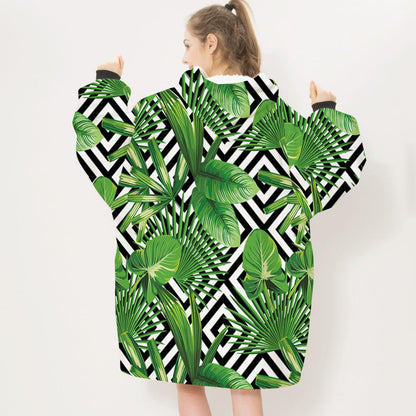 3D Plants and Flowers Cozy Sleeves Blanket-Plant-17-Adult-Free Shipping at meselling99