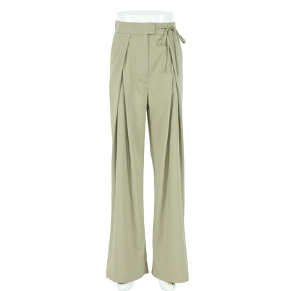 Summer Casual High Waist Women Wide Leg Pants