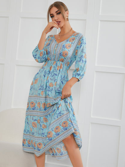 Fairy Summer Boho High Waist Holiday Dresses