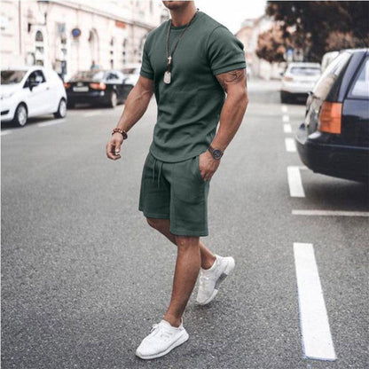 Men's Short Sleeves T-shirts&Pants Suits-STYLEGOING