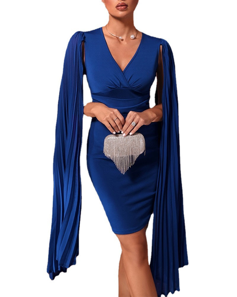 Blue High Waist Short Party Dresses for Women
