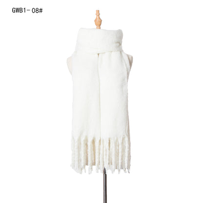 Winter Tassels Women Scarfs/capes
