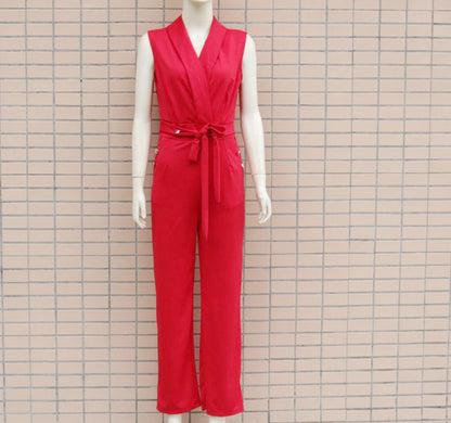 Sexy Sleeveless Office Lady Jumpsuits
